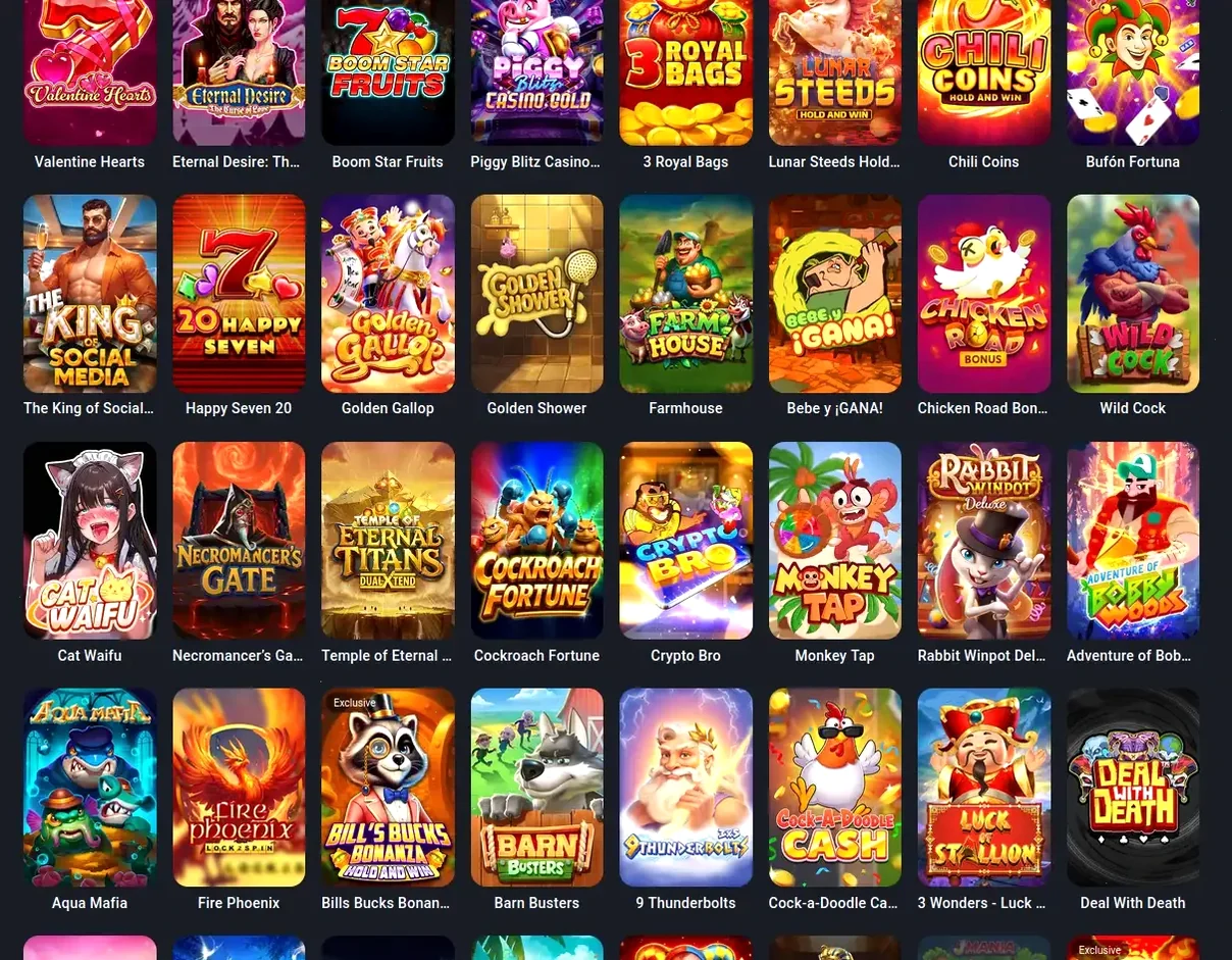 Viperwin Mobile Spielhalle App Ansicht